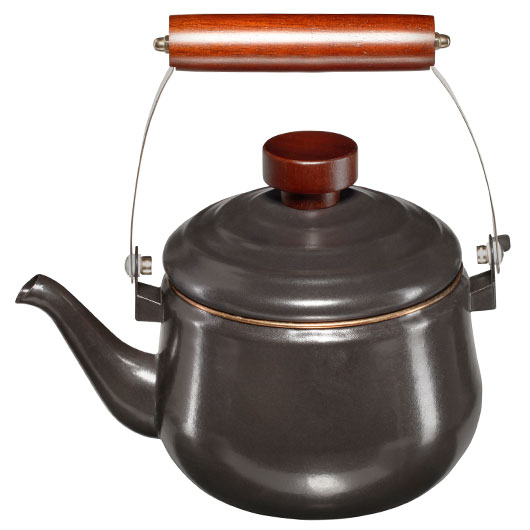 Barebones Teekanne Emaille 1,5 Liter Holzgriff dunkelgrau Bild 6