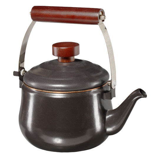 Barebones Teekanne Emaille 1,5 Liter Holzgriff dunkelgrau Bild 7