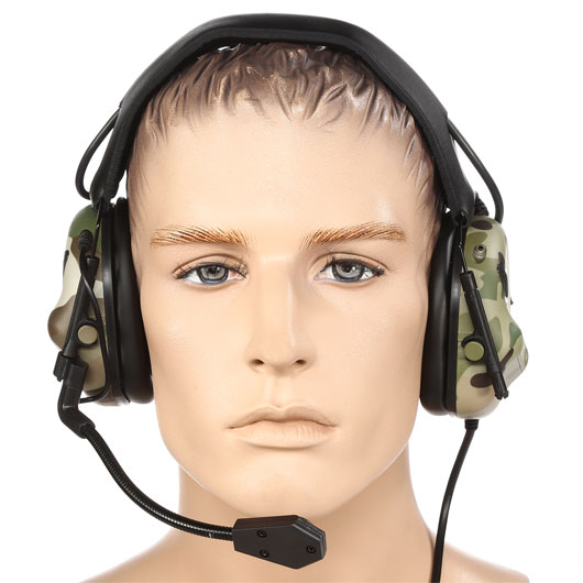 Nuprol Tactical Comms Headset Gen. 5 Full Option Ausfhrung m. Z-Tactical / Element Anschluss MC-Camo Bild 2