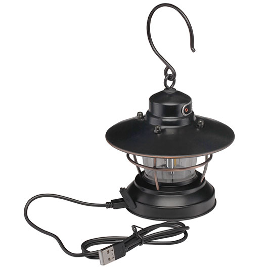 Barebones Mini Laterne Edison 100 Lumen schwarz/bronze inkl. USB-Kabel Bild 4