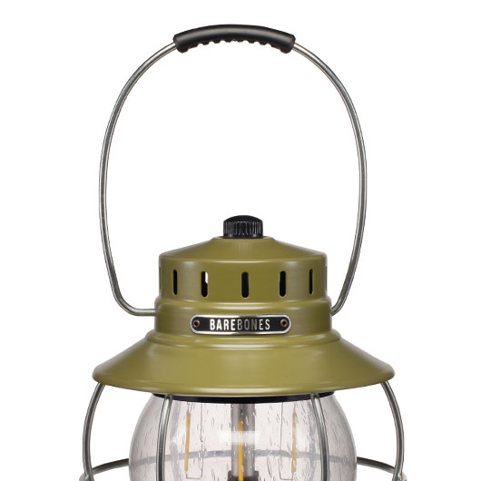 Barebones Laterne Railroad 200 Lumen oliv mit Dimmfunktion inkl. Akku und USB-Ladekabel Bild 10