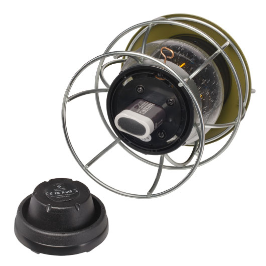 Barebones Laterne Railroad 200 Lumen oliv mit Dimmfunktion inkl. Akku und USB-Ladekabel Bild 7