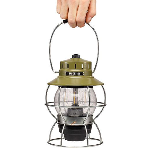 Barebones Laterne Railroad 200 Lumen oliv mit Dimmfunktion inkl. Akku und USB-Ladekabel Bild 8