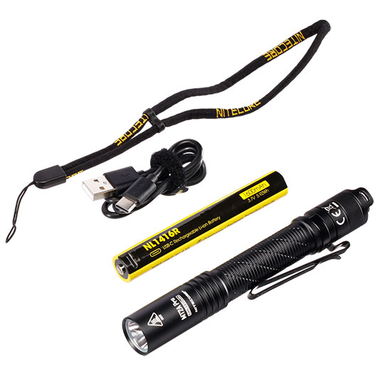 Nitecore LED-Taschenlampe MT2A Pro 1000 Lumen schwarz inkl. Akku, Grtelclip, Ladekabel und Lanyard Bild 4