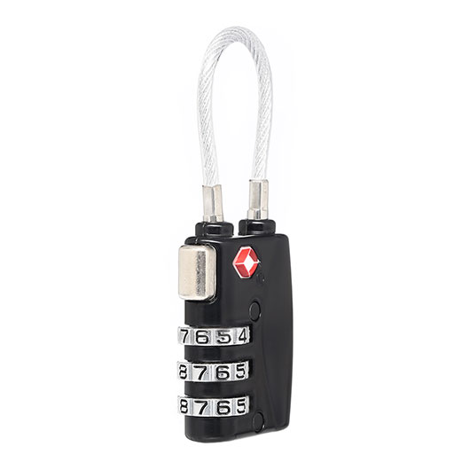 Nuprol TSA Medium / Large / X-Large Case Lock Zahlenschloss mit Bgel schwarz Bild 1