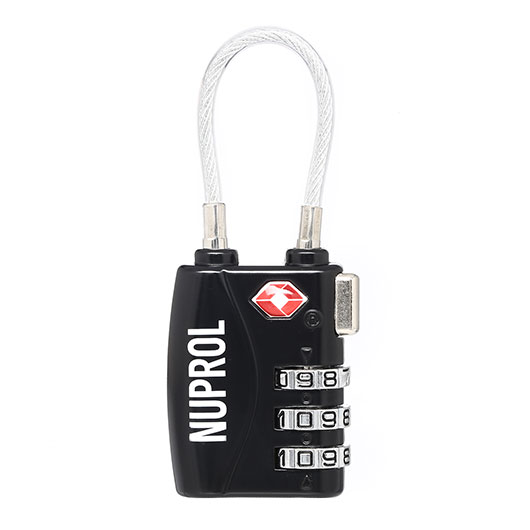 Nuprol TSA Medium / Large / X-Large Case Lock Zahlenschloss mit Bgel schwarz Bild 2