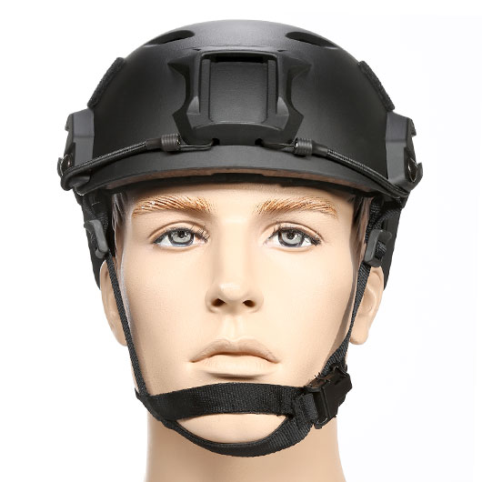 nHelmet Airsoft Helm  FAST BJ Maritime Railed mit NVG Mount schwarz Bild 2
