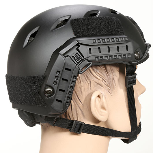 nHelmet Airsoft Helm  FAST BJ Maritime Railed mit NVG Mount schwarz Bild 3