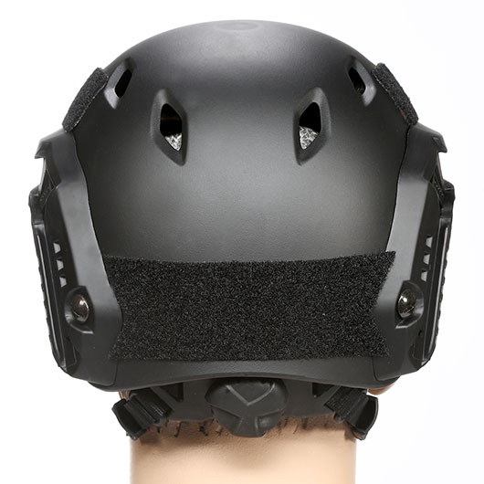 nHelmet Airsoft Helm  FAST BJ Maritime Railed mit NVG Mount schwarz Bild 4