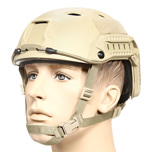 nHelmet Airsoft Helm FAST BJ Maritime Railed mit NVG Mount Dark Earth