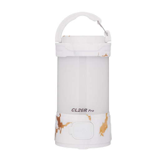 Fenix Campinglaterne CL26R Pro 650 Lumen marmor/wei mit Powerbankfunktion inkl. USB Ladekabel und Akku Bild 4
