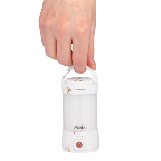 Fenix Campinglaterne CL26R Pro 650 Lumen marmor/wei mit Powerbankfunktion inkl. USB Ladekabel und Akku Bild 8