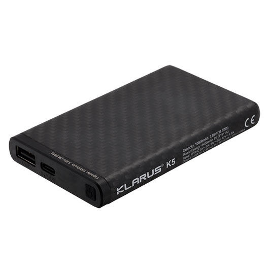 Klarus Powerbank K5 10000 mAh - Carbon