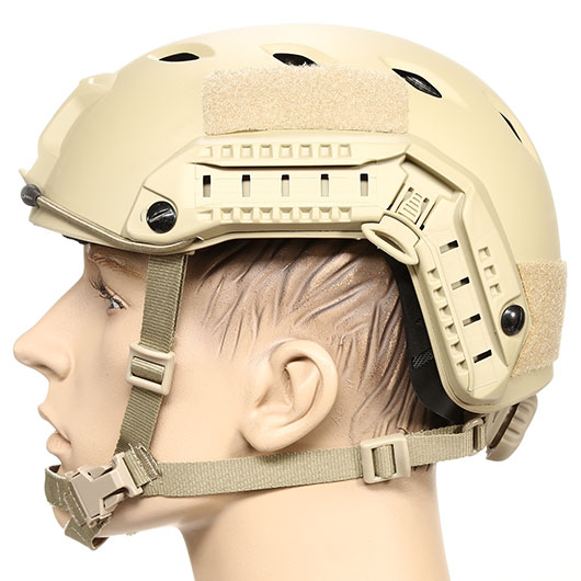 nHelmet Airsoft Helm FAST BJ Maritime Railed mit NVG Mount Dark Earth Bild 1