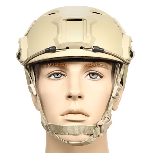nHelmet Airsoft Helm FAST BJ Maritime Railed mit NVG Mount Dark Earth Bild 2