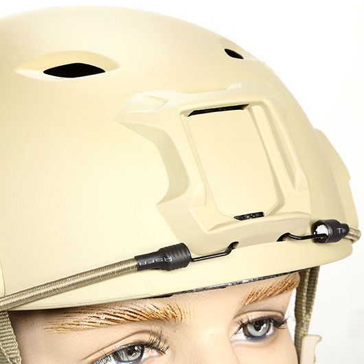 nHelmet Airsoft Helm FAST BJ Maritime Railed mit NVG Mount Dark Earth Bild 7