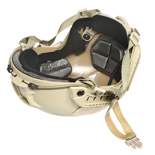 nHelmet Airsoft Helm FAST BJ Maritime Railed mit NVG Mount Dark Earth Bild 9