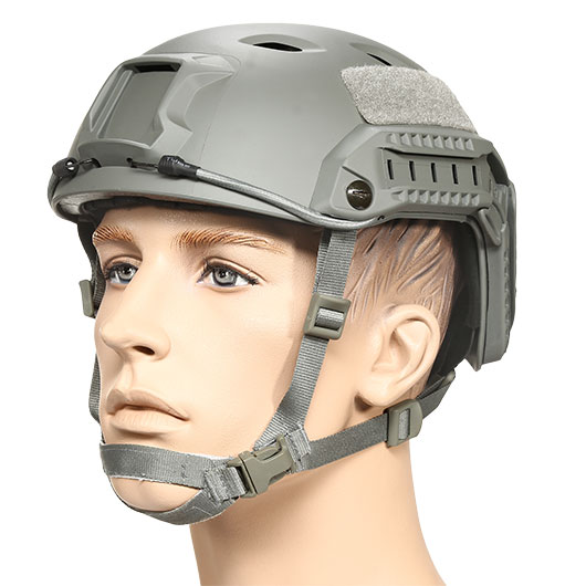 nHelmet Airsoft HelmFAST BJ Maritime Railed mit NVG Mount Foliage Green