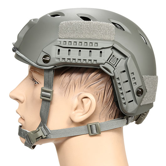 nHelmet Airsoft HelmFAST BJ Maritime Railed mit NVG Mount Foliage Green Bild 1