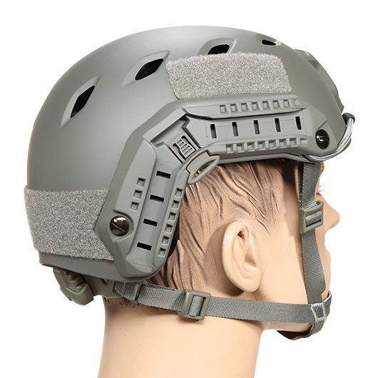 nHelmet FAST BJ Maritime Railed Airsoft Helm mit NVG Mount Foliage Green Bild 3