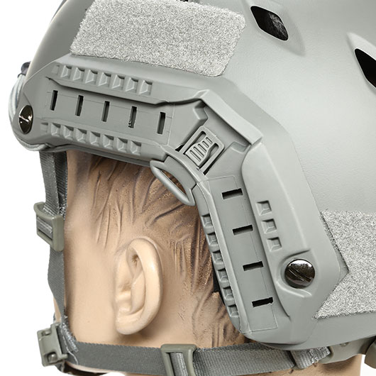 nHelmet Airsoft HelmFAST BJ Maritime Railed mit NVG Mount Foliage Green Bild 7