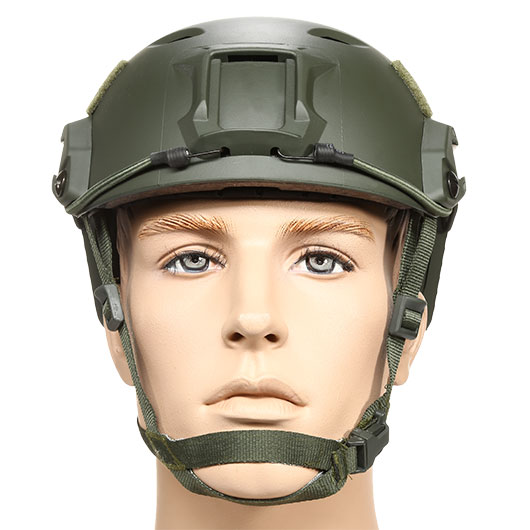 nHelmet FAST BJ Maritime Railed Airsoft Helm mit NVG Mount oliv Bild 2