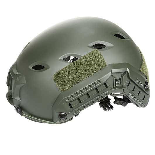 nHelmet Airsoft Helm FAST BJ Maritime Railed mit NVG Mount oliv Bild 8