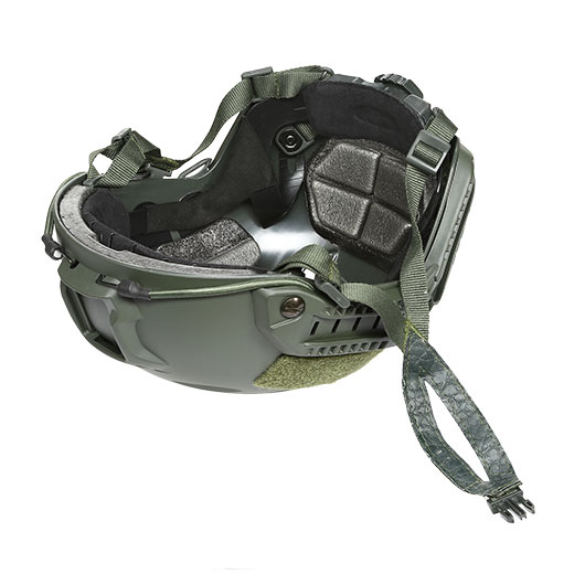nHelmet Airsoft Helm FAST BJ Maritime Railed mit NVG Mount oliv Bild 9