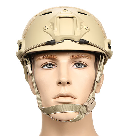 nHelmet Airsoft Helm FAST PJ Standard Railed mit NVG Mount Dark Earth Bild 2