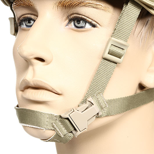 nHelmet Airsoft Helm FAST PJ Standard Railed mit NVG Mount Dark Earth Bild 6