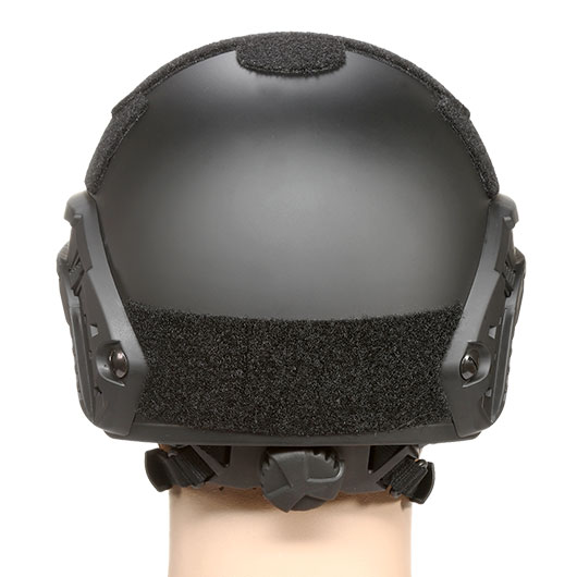 nHelmet FAST Standard Railed Airsoft Helm mit NVG Mount schwarz Bild 4