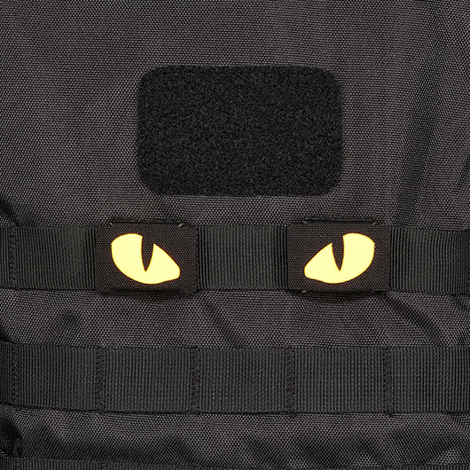 M-Tac Lasercut Molle Stripes Tiger Eyes schwarz/gelb nachleuchtend 2er Set Bild 3