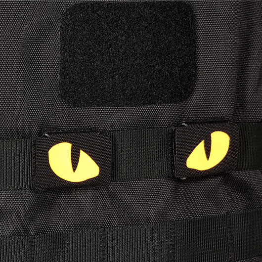 M-Tac Lasercut Molle Stripes Tiger Eyes schwarz/gelb nachleuchtend 2er Set Bild 5