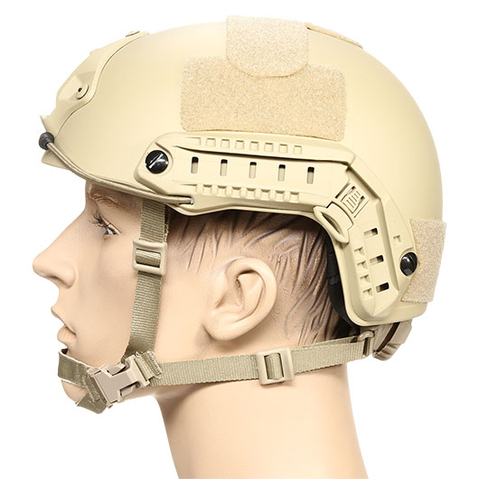 nHelmet Airsoft Helm FAST Standard Railed mit NVG Mount Dark Earth Bild 1