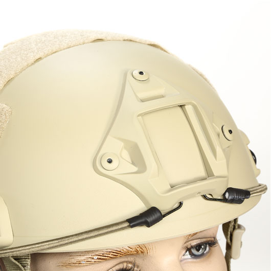 nHelmet FAST Standard Railed Airsoft Helm mit NVG Mount Dark Earth Bild 5