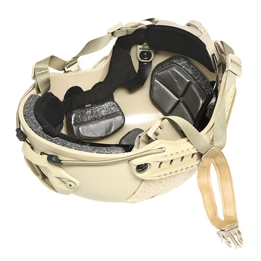 nHelmet Airsoft Helm FAST Standard Railed mit NVG Mount Dark Earth Bild 9