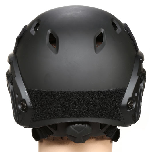 nHelmet Airsoft Helm FAST BJ Standard Railed mit NVG Mount schwarz Bild 4