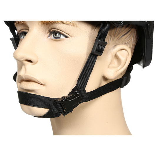 nHelmet Airsoft Helm FAST BJ Standard Railed mit NVG Mount schwarz Bild 6