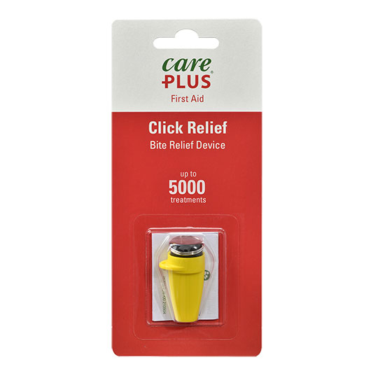 Care Plus Click Relief Insektenstichheiler gelb inkl. Schlsselring