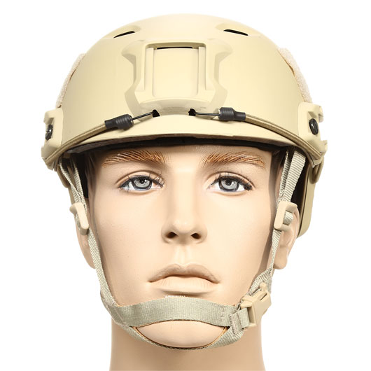 nHelmet Airsoft Helm FAST BJ Standard Railed mit NVG Mount Dark Earth Bild 2