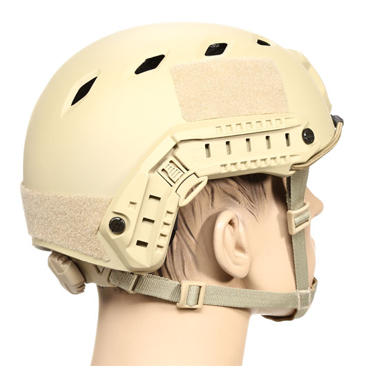 nHelmet Airsoft Helm FAST BJ Standard Railed mit NVG Mount Dark Earth Bild 3