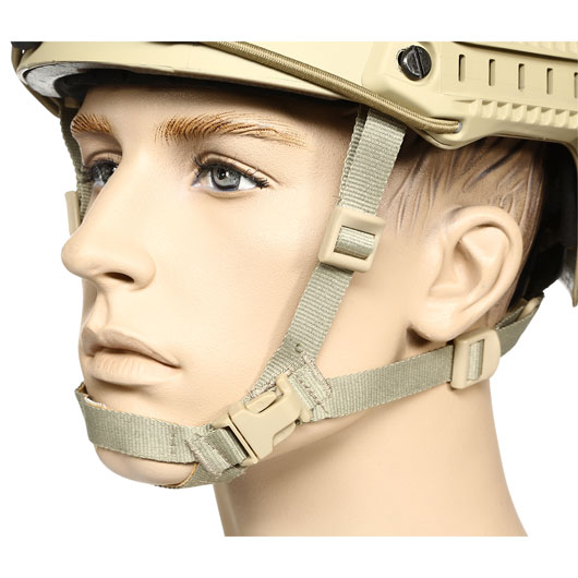 nHelmet Airsoft Helm FAST BJ Standard Railed mit NVG Mount Dark Earth Bild 6