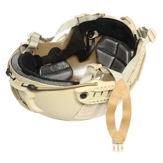 nHelmet Airsoft Helm FAST BJ Standard Railed mit NVG Mount Dark Earth Bild 9