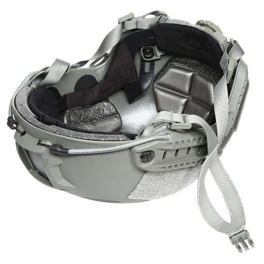nHelmet Airsoft Helm FAST BJ Standard Railed mit NVG Mount Foliage Green Bild 9