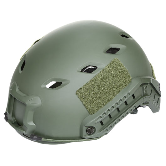 nHelmet Airsoft Helm  FAST BJ Standard Railed mit NVG Mount oliv Bild 8