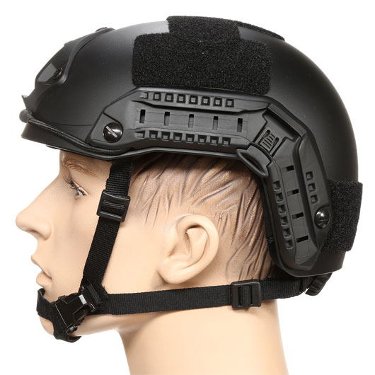 nHelmet Airsoft Helm FAST Maritime Standard Railed mit NVG Mount schwarz Bild 1