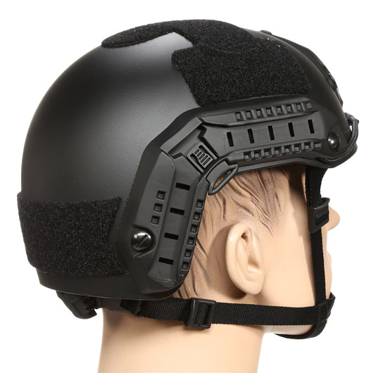 nHelmet Airsoft Helm FAST Maritime Standard Railed mit NVG Mount schwarz Bild 3
