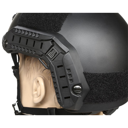 nHelmet Airsoft Helm FAST Maritime Standard Railed mit NVG Mount schwarz Bild 7
