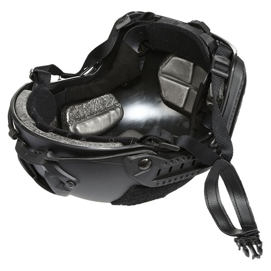 nHelmet Airsoft Helm FAST Maritime Standard Railed mit NVG Mount schwarz Bild 9
