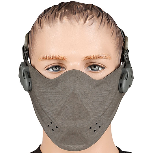 WoSport Brave High Speed Lightweight 900D Airsoft-Halbmaske 700 FPS grau Bild 1